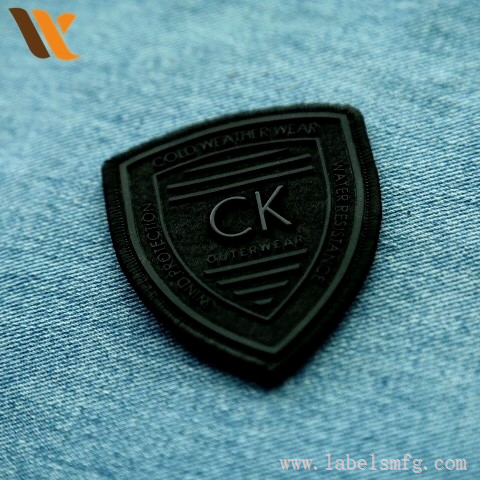 Custom Felt Patch With 3D Silicone Metal Logo Custom Felt Patch With 3D Silicone Metal Logo